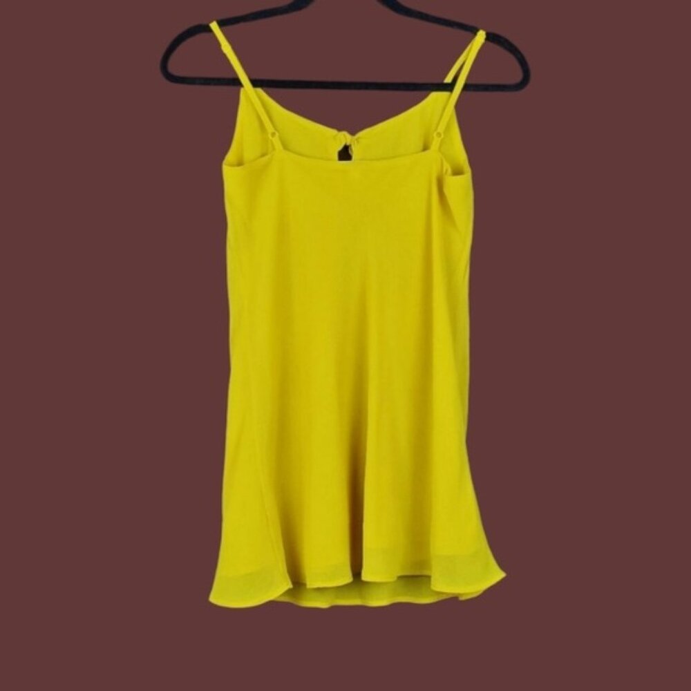 Cabi Womens Sleeveless Mustard Yellow Tie Bow Chiffon Cami Tank Top Size XS - Picture 4 of 6